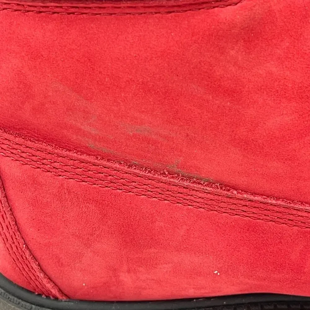 Timberland Premium Boot Primaloft 200g Leather Slip Resistant Red Us Size 6.5